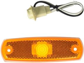 img 1 attached to Grote 45713 Low-Profile Yellow Clearance Marker Light with Built-in Reflector (Bezel not included)