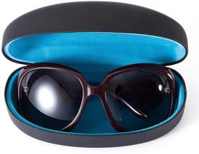 img 2 attached to 🕶️ Stylish Matte Black Sunglasses Case: A Must-Have Accessory for Men and Women