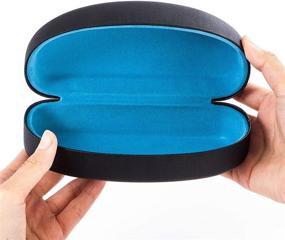 img 3 attached to 🕶️ Stylish Matte Black Sunglasses Case: A Must-Have Accessory for Men and Women