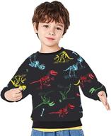 🦖 dinosaur sweatshirt toddler t shirt: stylish boys' clothing for every occasion logo