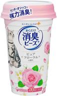 🌸 unicharm odor control beads: say goodbye to cat litter odor with soft pure floral fragrance logo