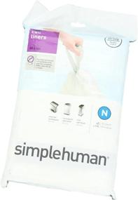 img 1 attached to 🗑️ simplehuman Custom Fit Trash Can Liner N, 45 Liters / 12 Gallons, 20-Count (2 Packs)