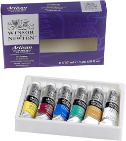 img 2 attached to 🎨 Winsor & Newton Artisan Водоразбавимые масляные краски - Набор из 6 штук, по 1,25 унции каждая