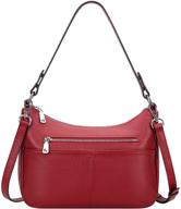 stylish and practical over earth soft leather handbags for women: multi-pocket crossbody purses and shoulder bags logo