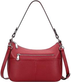 img 4 attached to Stylish and Practical OVER EARTH Soft Leather Handbags for Women: Multi-Pocket Crossbody Purses and Shoulder Bags