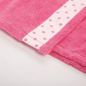 img 1 attached to 🎀 Adjustable Girls Bath Wrap Towel with Polka Dot Bow Cover Up 4-14Y by Zexxxy