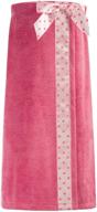 🎀 adjustable girls bath wrap towel with polka dot bow cover up 4-14y by zexxxy logo