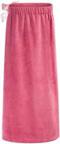 img 3 attached to 🎀 Adjustable Girls Bath Wrap Towel with Polka Dot Bow Cover Up 4-14Y by Zexxxy