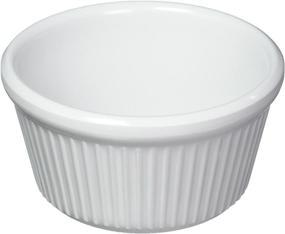 img 1 attached to 🍽️ Набор рамекинов Winco Fluted, 4 унции, белые - прочный и стильный набор рамекинов для сервировки в стиле