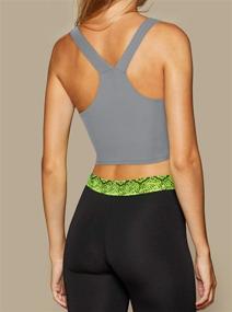 img 1 attached to LASLULU Longline Seamless Racerback Camisoles Outdoor Recreation in Outdoor Clothing