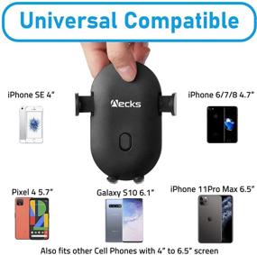 img 1 attached to 📱 Aecks Universal Air Vent Phone Holder for Car - Fits iPhone 11, Pixel 4, Galaxy S10 and More!