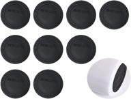 🌟 silicone bottom for tumblers - protective anti-slip rubber base with 3m adhesive | 10 piece set | ideal for wine tumblers, skinny tumblers, straight tapered tumblers & mason jars | 56mm diameter | black logo