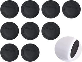 img 3 attached to 🌟 Silicone Bottom for Tumblers - Protective Anti-Slip Rubber Base with 3M Adhesive | 10 Piece Set | Ideal for Wine Tumblers, Skinny Tumblers, Straight Tapered Tumblers & Mason Jars | 56mm Diameter | Black