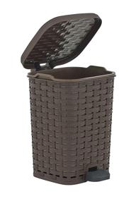 img 4 attached to Superio Rattan Style Compact Trash
