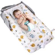 🤖 abreeze baby lounger baby nest: breathable soft co-sleeping newborn bassinet mattress for traveling and napping - robotic planet logo
