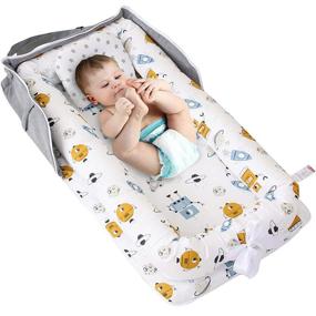 img 4 attached to 🤖 Abreeze Baby Lounger Baby Nest: Breathable Soft Co-Sleeping Newborn Bassinet Mattress for Traveling and Napping - Robotic Planet