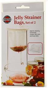 img 3 attached to 🛒 Norpro Jelly Strainer Bags Replacement - Set of 2, 8.5 inches L x 9 inches W, as displayed