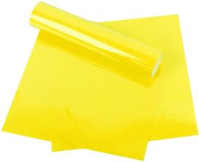 img 4 attached to 🍋 RUSPEPA Lemon Yellow Heat Transfer Vinyl HTV - Iron On for Silhouette Cameo - Ideal for Fabrics and Hats - 12x12Inch - 3sheet