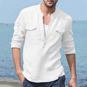 img 3 attached to 👔 Stylish and Breathable Rela Bota Fashion Men's Cotton Clothing for Shirts