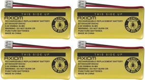 img 1 attached to 🔋 High Performance 4 Pack AXIOM Home Phone Battery for ATT BT184342 BT28433 - Long-Lasting Replacement Batteries