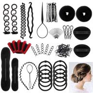 💇 hair styling kit set with fast spiral hair braiding tool, diy hairdresser accessories for simple hair design logo