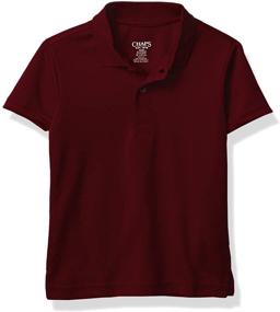 img 4 attached to Chaps Boys' School Polo Shirt - Short Sleeve Performance