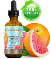 🍊 grapefruit seed oil - 100% pure, natural, cold pressed carrier oil for skin, hair, and lip care - 0.5 fl.oz. (15 ml) - rich in vitamin a, c, e, and fruit enzymes logo