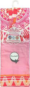 img 1 attached to Throwbee Pink Original Towel-Poncho - 100% Soft Cotton - Versatile Pool Beach Bath Towel for Kids, Teens, and Adults