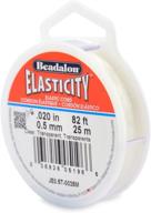 🧵 beadalon elasticity clear 0.5mm, 25-meter spool logo