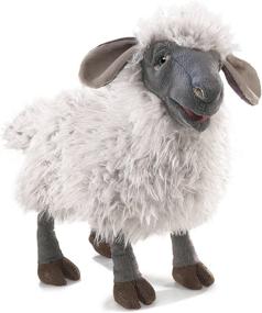 img 3 attached to Folkmanis Bleating Sheep Puppet Plush: Engaging and Interactive Toy for Imaginative Play