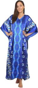 img 3 attached to 🌸 Stunning Twilight Floral Print Caftan - Up2date Fashion, Style# Caf-36, One Size Plus