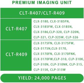 img 2 attached to 🖨️ Барабанная установка ToBeter совместима с CLT R409 CLT-R407 для принтеров Samsung CLX 3175 CLP-315 CLP-320 CLX-3185fw - 1 черная замена блока изображения