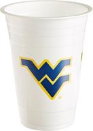 ncaa virginia mountaineers disposable plastic logo