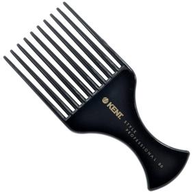 img 4 attached to Kent SPC86 Salon-Style Hair Pick and Barber Comb - Curl-Friendly Hair Pick and Afro 💇 Parting Comb - Hair Care Comb for Thick Hair - Premium Kent Barber Supplies and Hair Comb