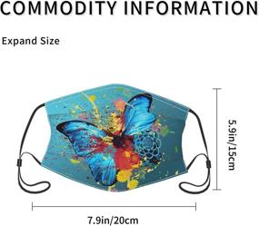 img 1 attached to Butterfly Breathable Adjustable Anti Dust Sun Proof