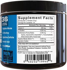 img 3 attached to 🍓 PEScience High Volume: Raspberry Lemonade Nitric Oxide Booster Pre Workout Powder, Caffeine-Free