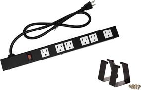 img 4 attached to 💪 Opentron OT16063 Heavy Duty Metal Surge Protector Power Strip: 6 White Outlets, 3 Feet Cord, with Mounting Parts