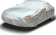 🚗 ultimate protection: 6-layer full car cover, uv/snow/water/dustproof, universal fit sedan/suv (186-193 inches) logo