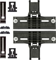 🔧 2 sets of upgraded dishwasher top rack adjuster kit with wheels (w10350376, w10195840, w10195839, w10508950) by sikawai - fits whirlpool ken-more dishwashers - replaces w10712394 логотип