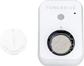 img 1 attached to 🔍 FORENSICS Travel CO DETECTOR: Low-Level Carbon Monoxide Alarm at 9ppm - Super Small Size & Stylish, iPhone White Color, Easy One-button Operation