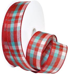 img 1 attached to Enhance Your Craft Projects with Morex Ribbon Color Plaid Polyester