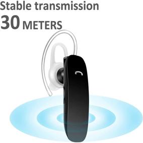 img 1 attached to 🎧 Беспроводные наушники GLCON Bluetooth - Беспроводная гарнитура с шумоподавляющим микрофоном для мобильных телефонов - Наушники Bluetooth с увеличенным сроком службы батареи