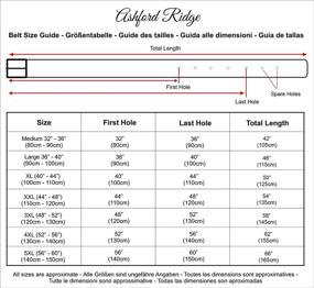 img 3 attached to 👔 Стильные и прочные мужские аксессуары и ремни из коричневой кожи Ashford Ridge