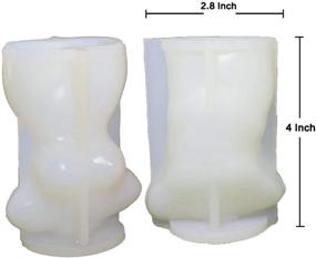 img 3 attached to 🕯️ Pack of 2 Silicone Candle Molds: Male & Female Body Design - Ideal for DIY Candle Making, Chocolate, Epoxy Resin Artworks, Festive Mood Enhancers...