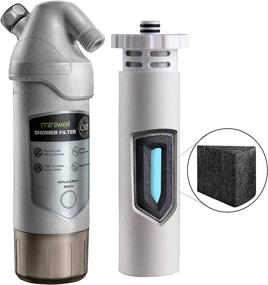 img 4 attached to 🚿 L720-Plus Shower Water Filter System - High Output Purifier with Activated Carbon for Healthy Skin and Hair - Hard Water Treatment for Existing Shower Head - Chlorine, Heavy Metals, and Sediment Impurity Removal