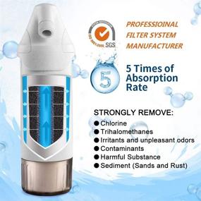 img 3 attached to 🚿 L720-Plus Shower Water Filter System - High Output Purifier with Activated Carbon for Healthy Skin and Hair - Hard Water Treatment for Existing Shower Head - Chlorine, Heavy Metals, and Sediment Impurity Removal