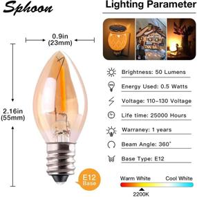 img 3 attached to 💡 Decorative Non-Dimmable Candelabra Incandescent Replacements