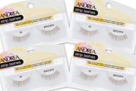 💁 andrea style 53 false lashes - brown (4 pairs) logo