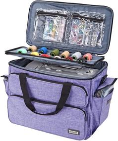 img 3 attached to Sew in Style with the HOMEST Universal Sewing Machine Carrying Case - Purple