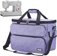 sew in style with the homest universal sewing machine carrying case - purple logo